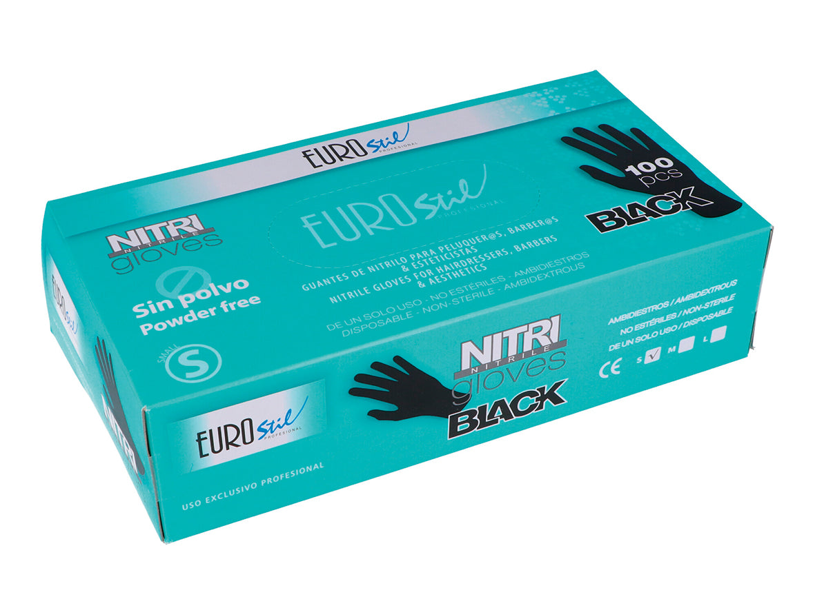 Caja 100 guantes nitrilo negros